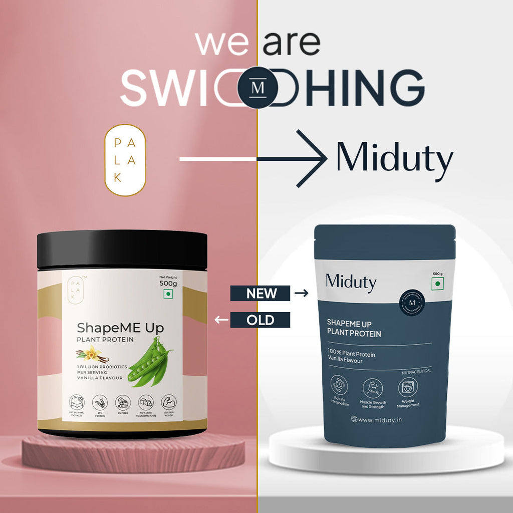 Miduty by Palak Notes Shapeme Up Plant Protein Powder | Grocsy