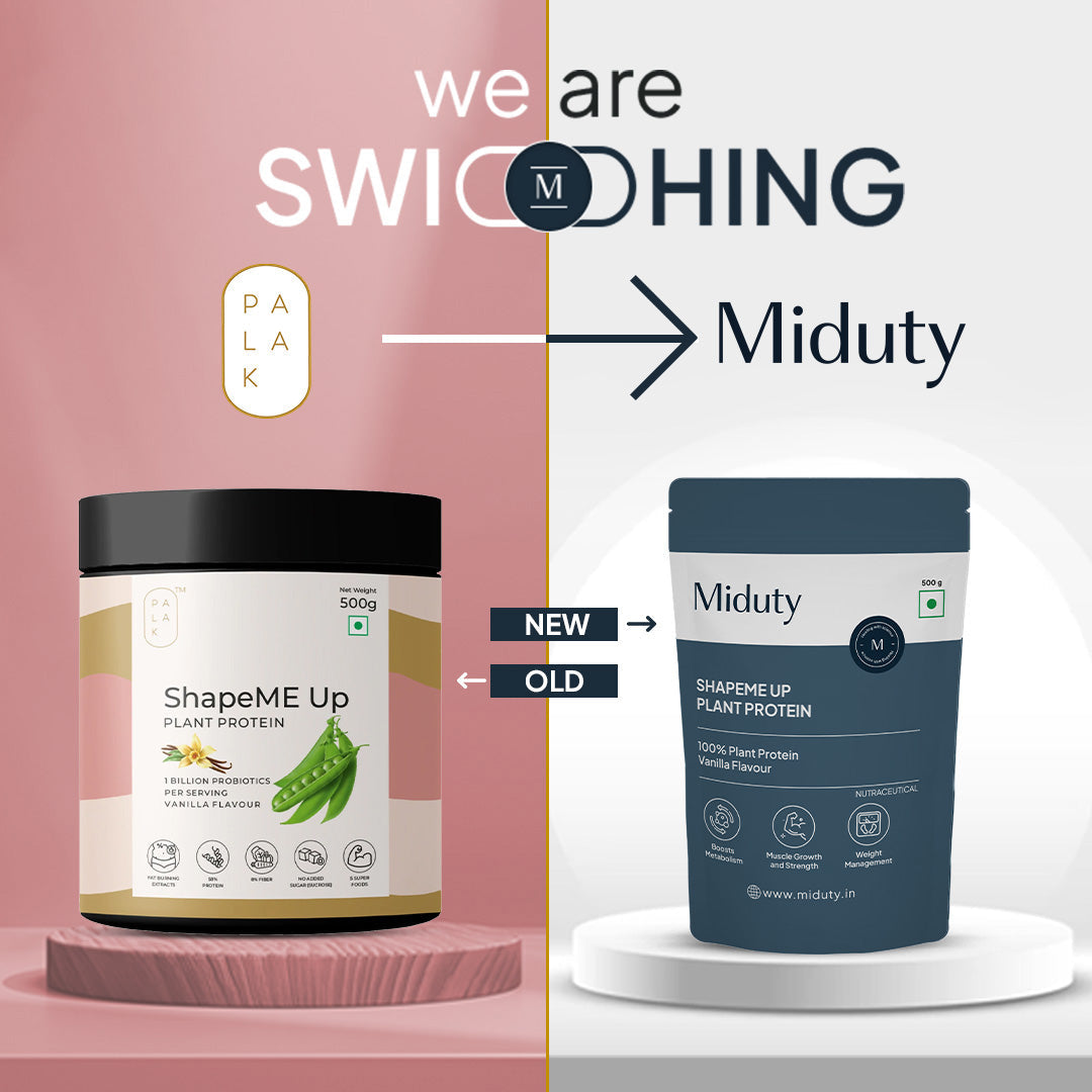 Miduty by Palak Notes Shapeme Up Plant Protein Powder | Grocsy