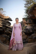 Lehenga Mart Designer Faux Georgette Ready to wear Sharara Suit for Eid | Grocsy