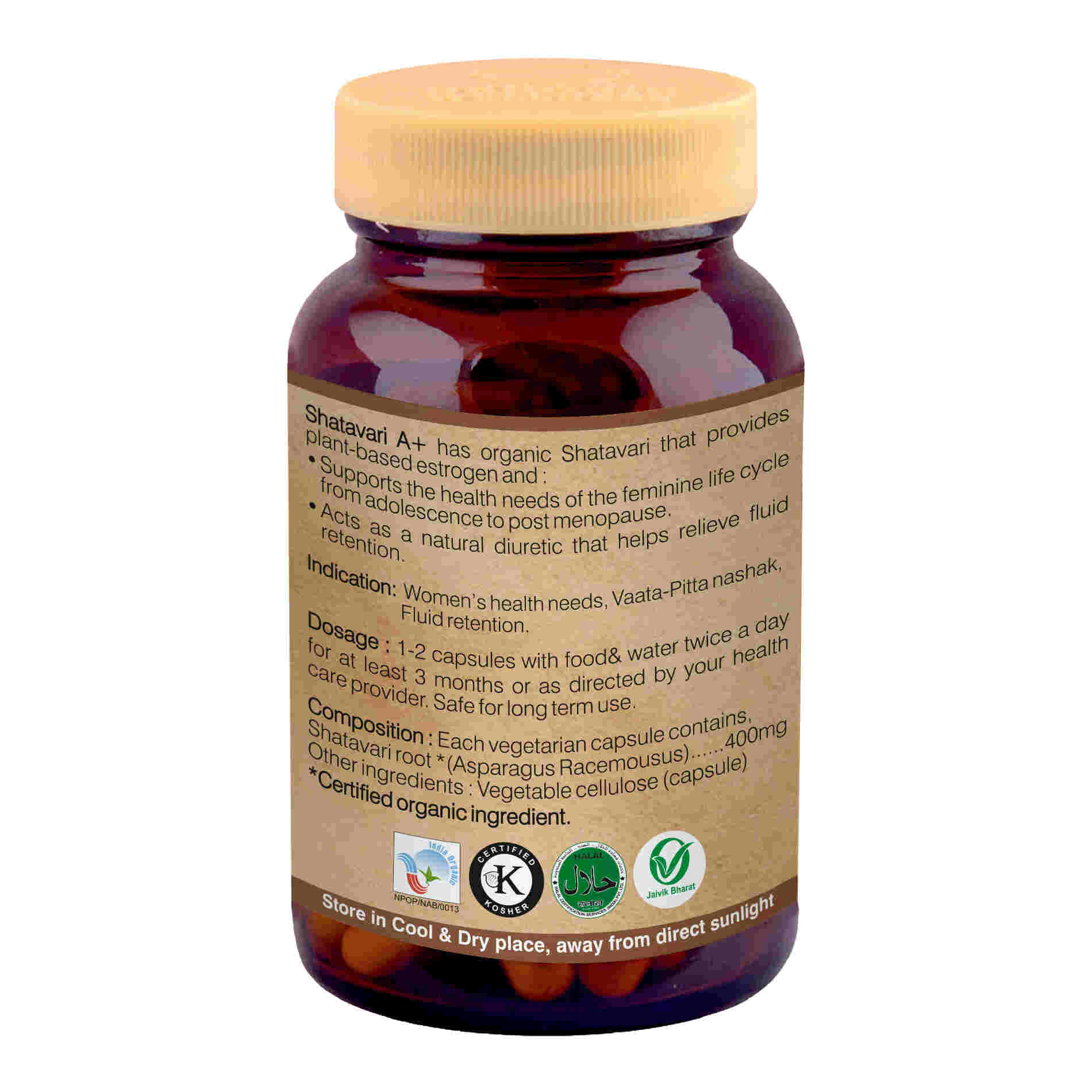 Organic Wellness Shatavari A+ | Grocsy