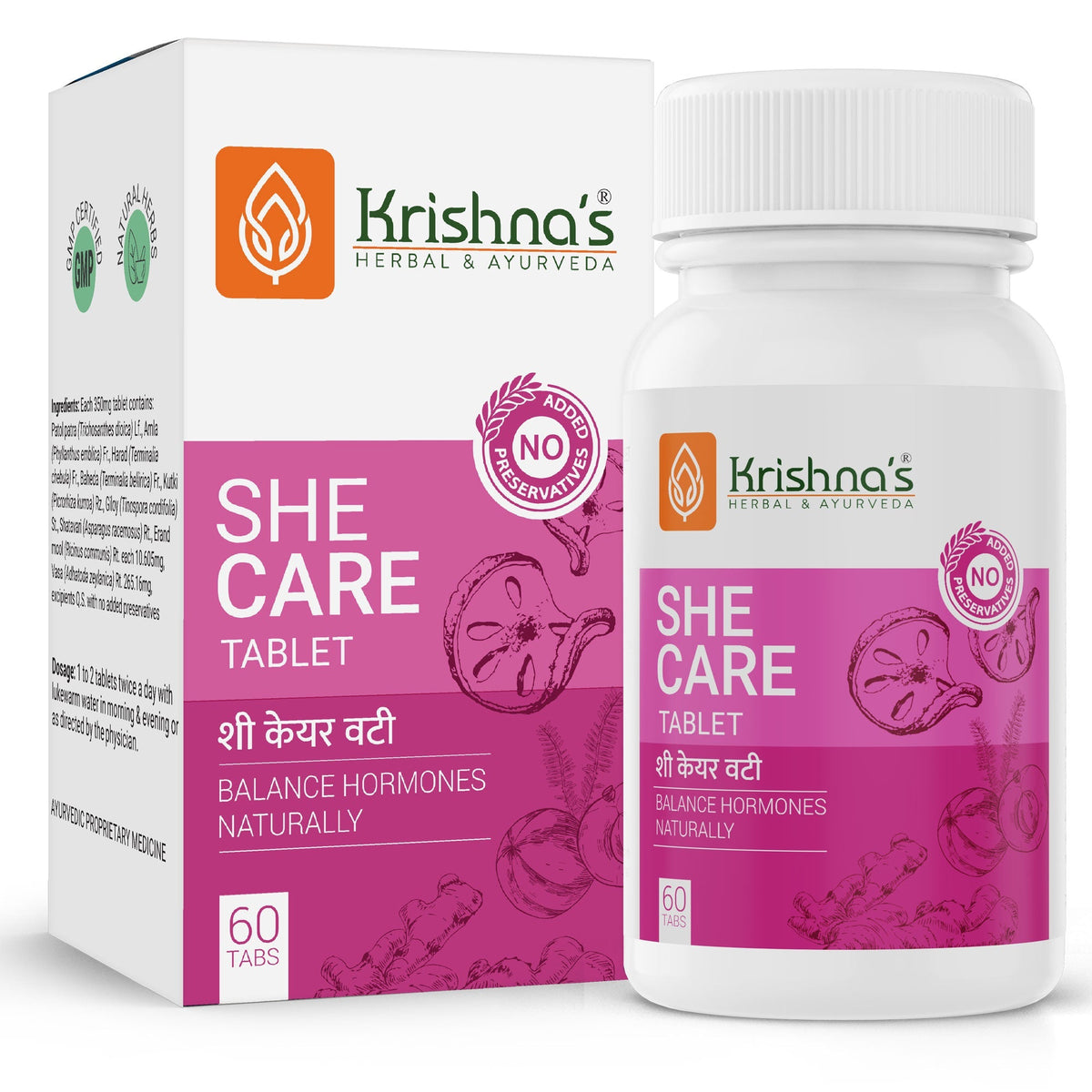 Krishna'S Herbal & Ayurveda She Care Tablets | Grocsy