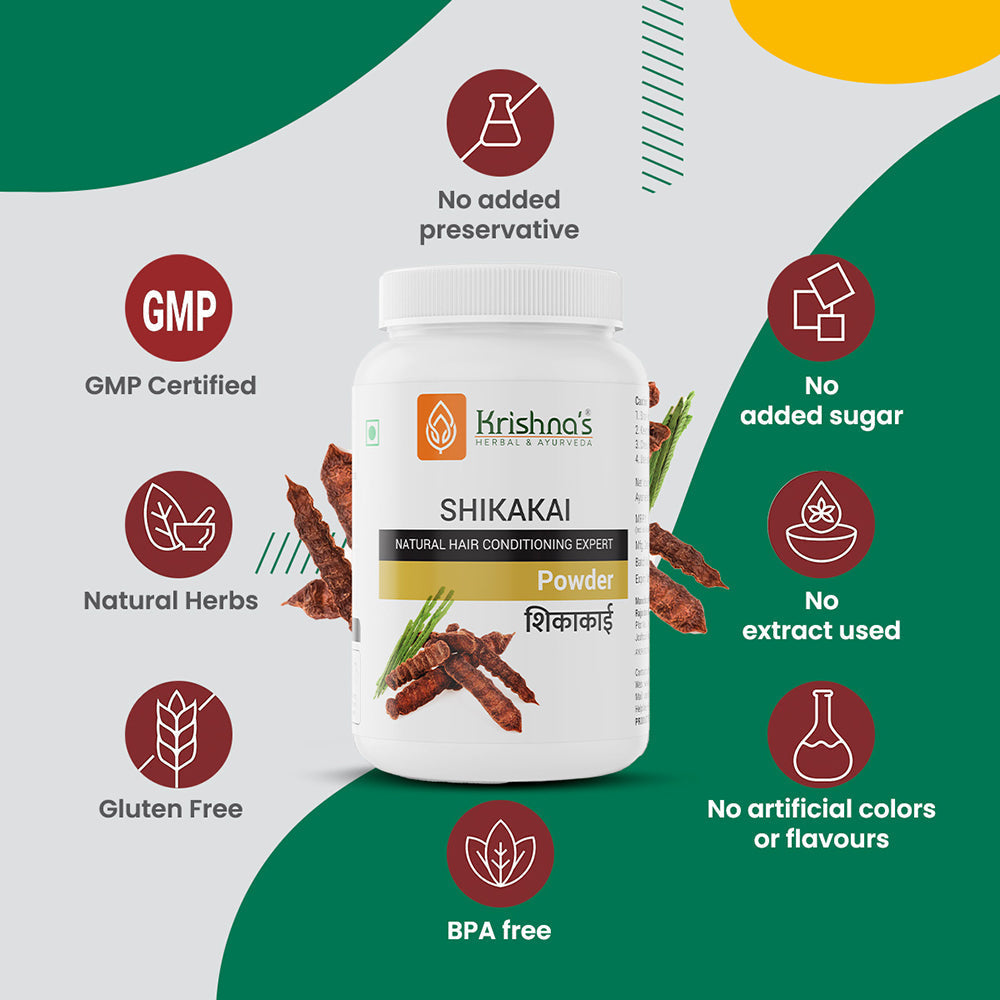 Krishna'S Herbal & Ayurveda Shikakai Powder | Grocsy
