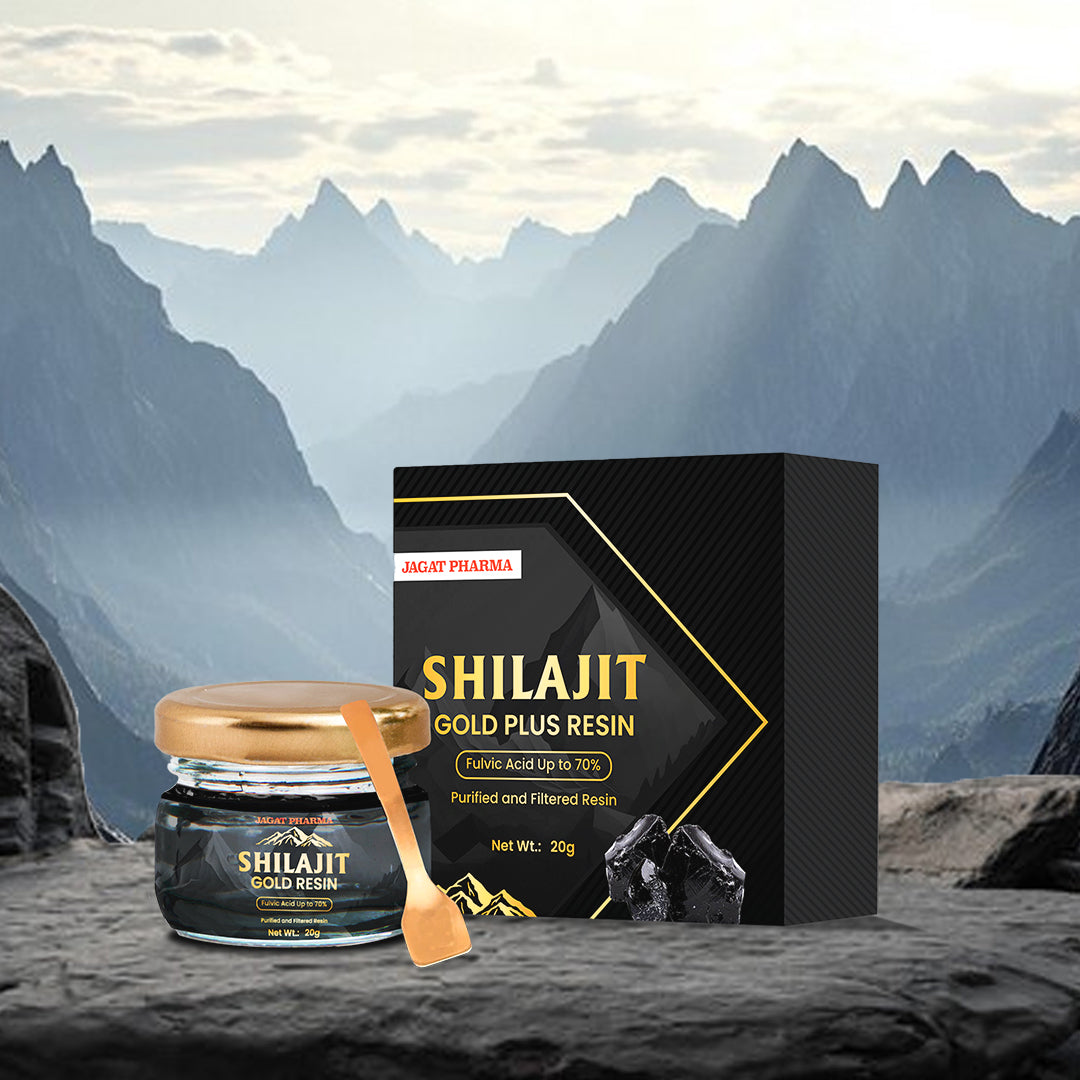 Jagat Pharma Himalayan Sj Gold Plus Resin 20g -For Strength Power Stamina | Grocsy