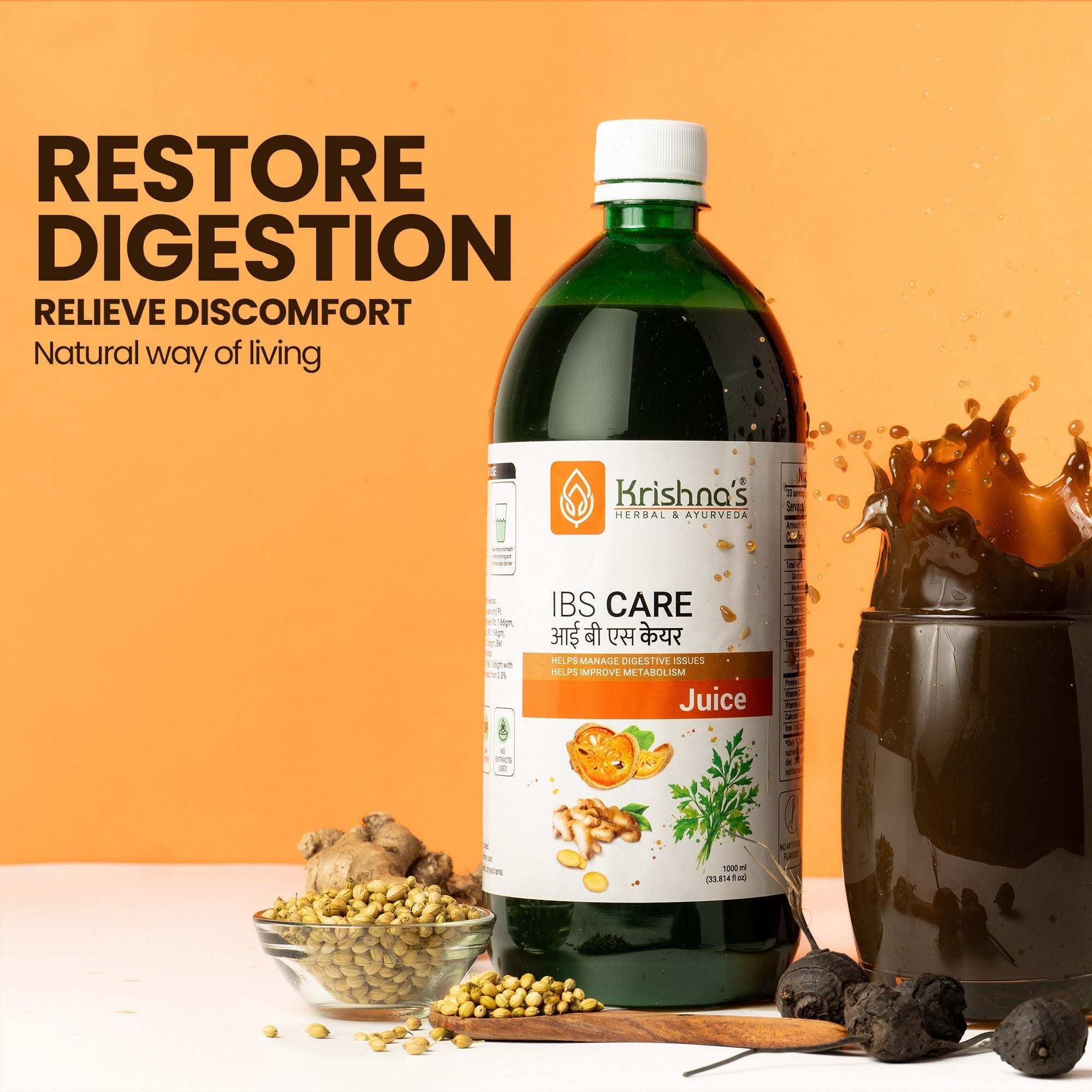 Krishna'S Herbal & Ayurveda Ibs Care Juice | Grocsy
