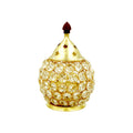 Shubhkart Nitya Brass Crystal Akhand Jyot Matki Diya | Grocsy