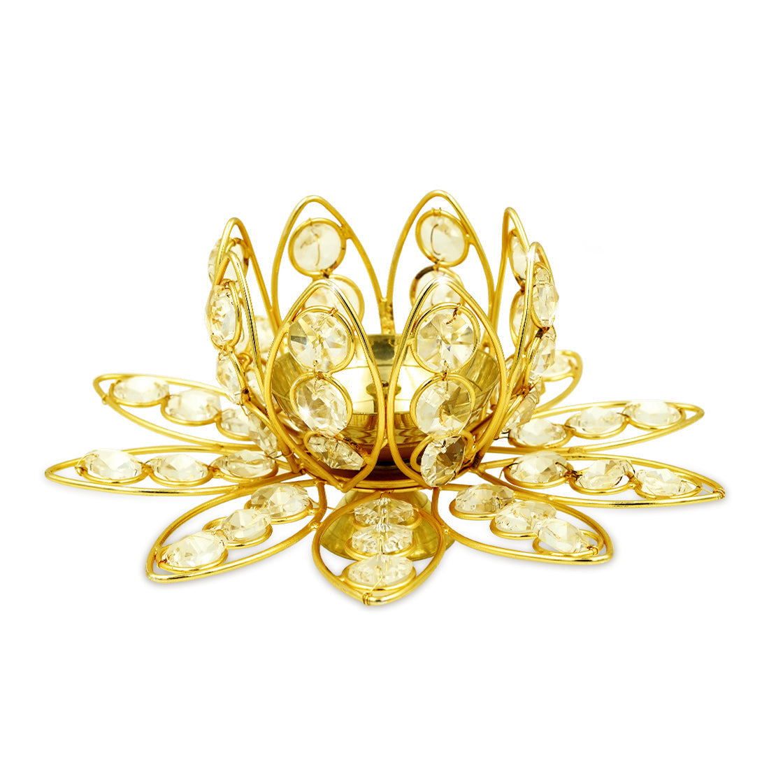 Shubhkart Nitya Brass Dhanlaxmi Kamal Diya | Grocsy