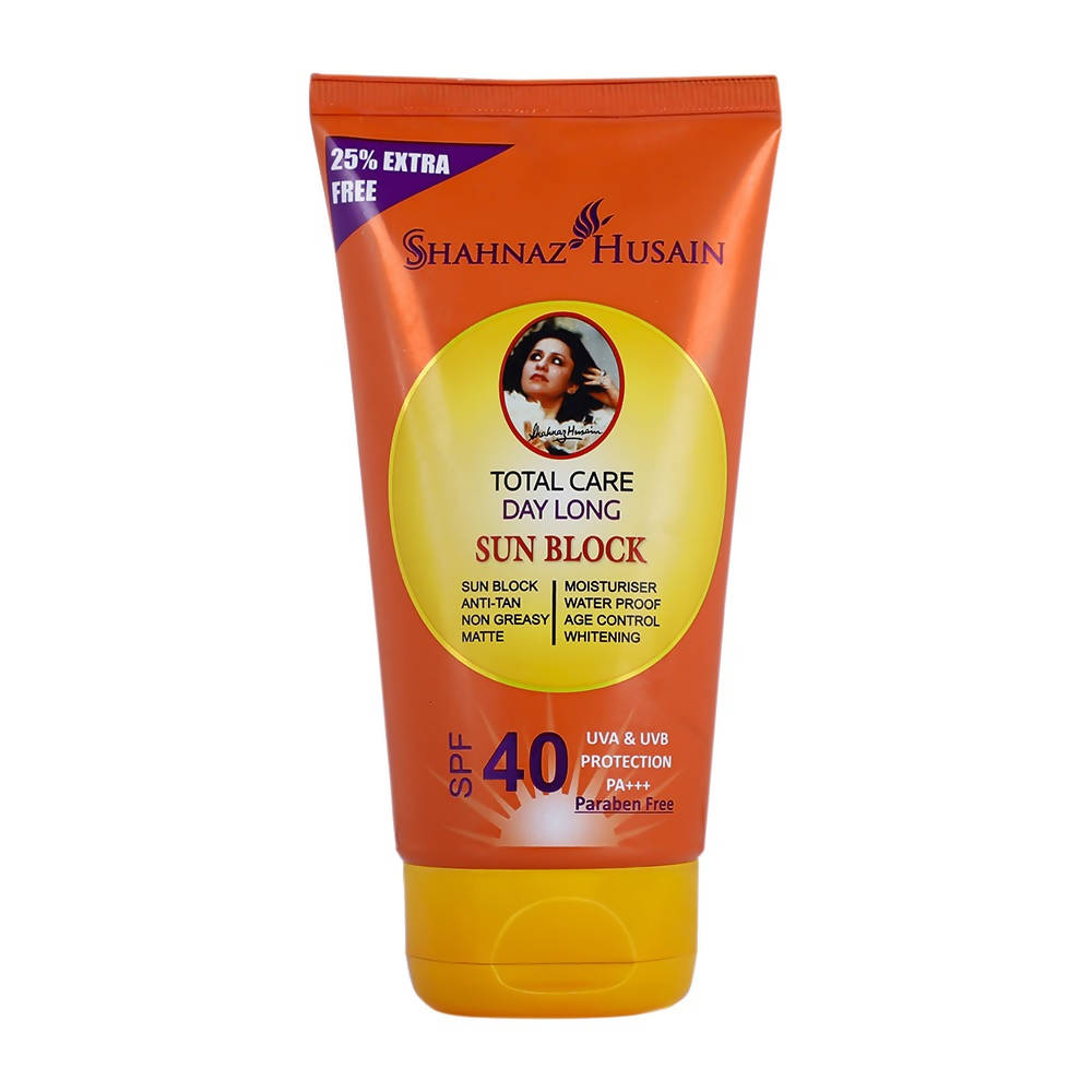 Shahnaz Husain Total Care Day Long Sun Block SPF-40 | Grocsy