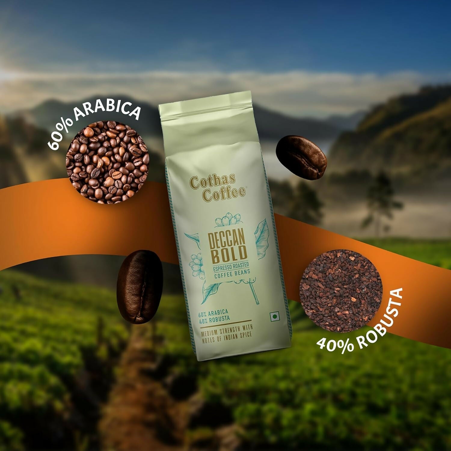 Cothas Coffee Deccan Bold Espresso Roasted Coffee Beans | Grocsy