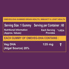 Carbamide Forte Veg Omega 3 - DHA Gummies | Grocsy