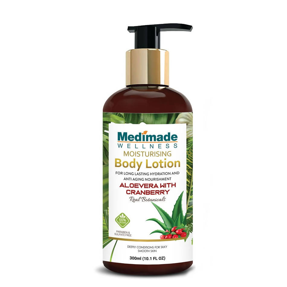 Medimade Wellness Moisturising Body Lotion With Aloevera With Cranberry | Grocsy