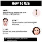 Insight Cosmetics Hd Concealer - Natural Finish, Water-Resistant - Golden Sand | Grocsy