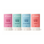 Bitamin Natural Strawberry, Seasalt, Cotton Vanilla, Peach Deodorant Teens | Grocsy
