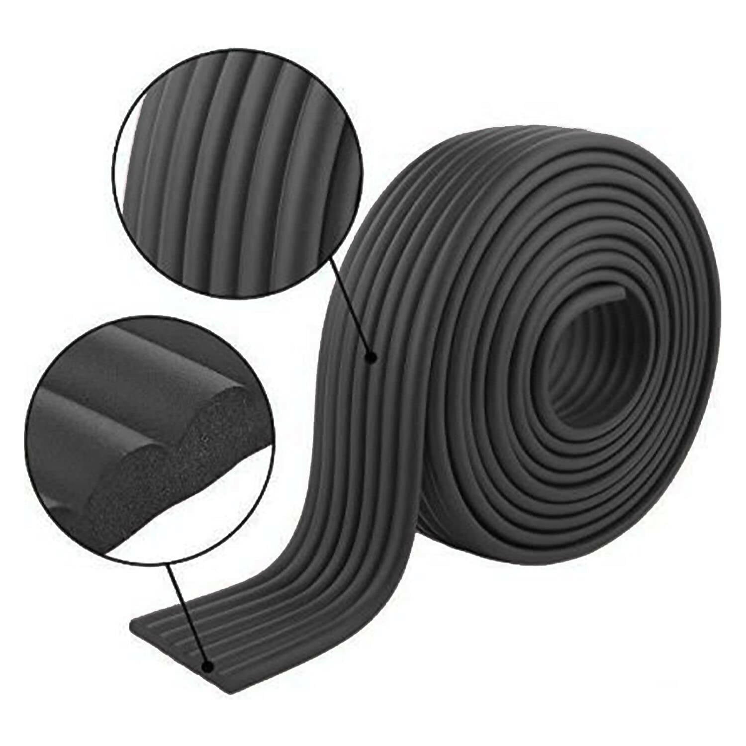 Safe-O-Kid Multi Functional 2 Meter Edge Guard, Black For Kids Protection | Grocsy