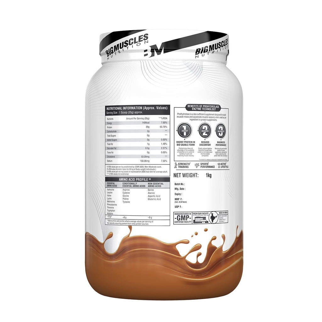 Big Muscles Nutrition Zero Whey Protein | Grocsy