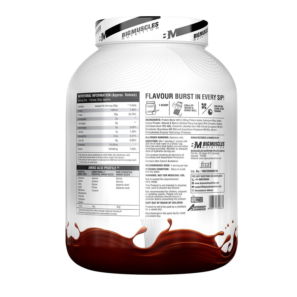 Big Muscles Nutrition Zero Whey Protein | Grocsy