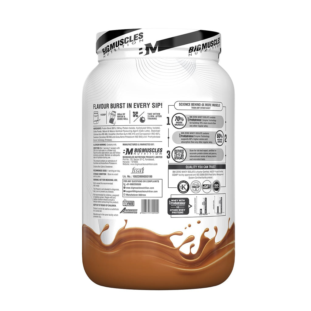 Big Muscles Nutrition Zero Whey Protein | Grocsy