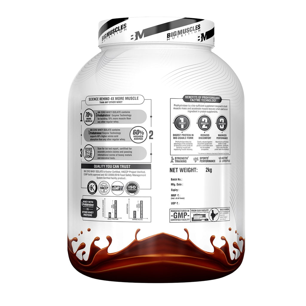 Big Muscles Nutrition Zero Whey Protein | Grocsy