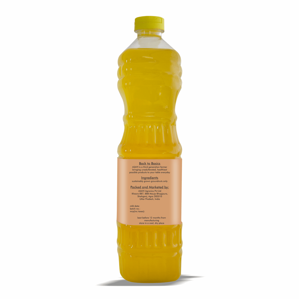 Asavi Cold Pressed Groundnut Oil | Grocsy