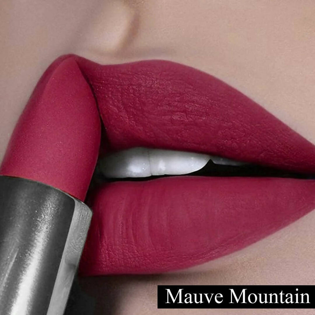 FLiCKA Wear Me Everywhere Creamy Matte Lipstick Mauve Mountain - Maroon | Grocsy
