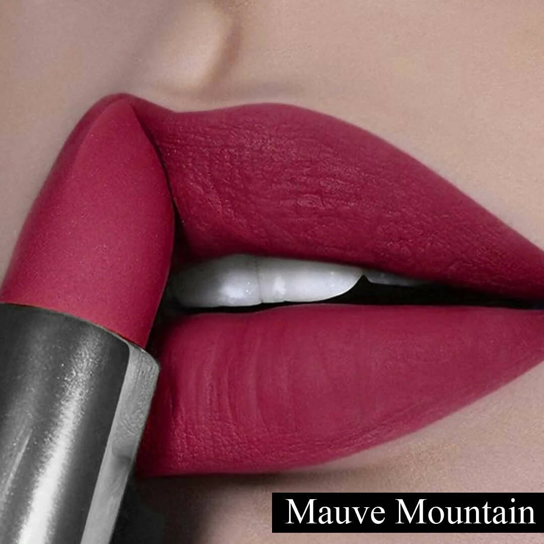 FLiCKA Wear Me Everywhere Creamy Matte Lipstick Mauve Mountain - Maroon | Grocsy