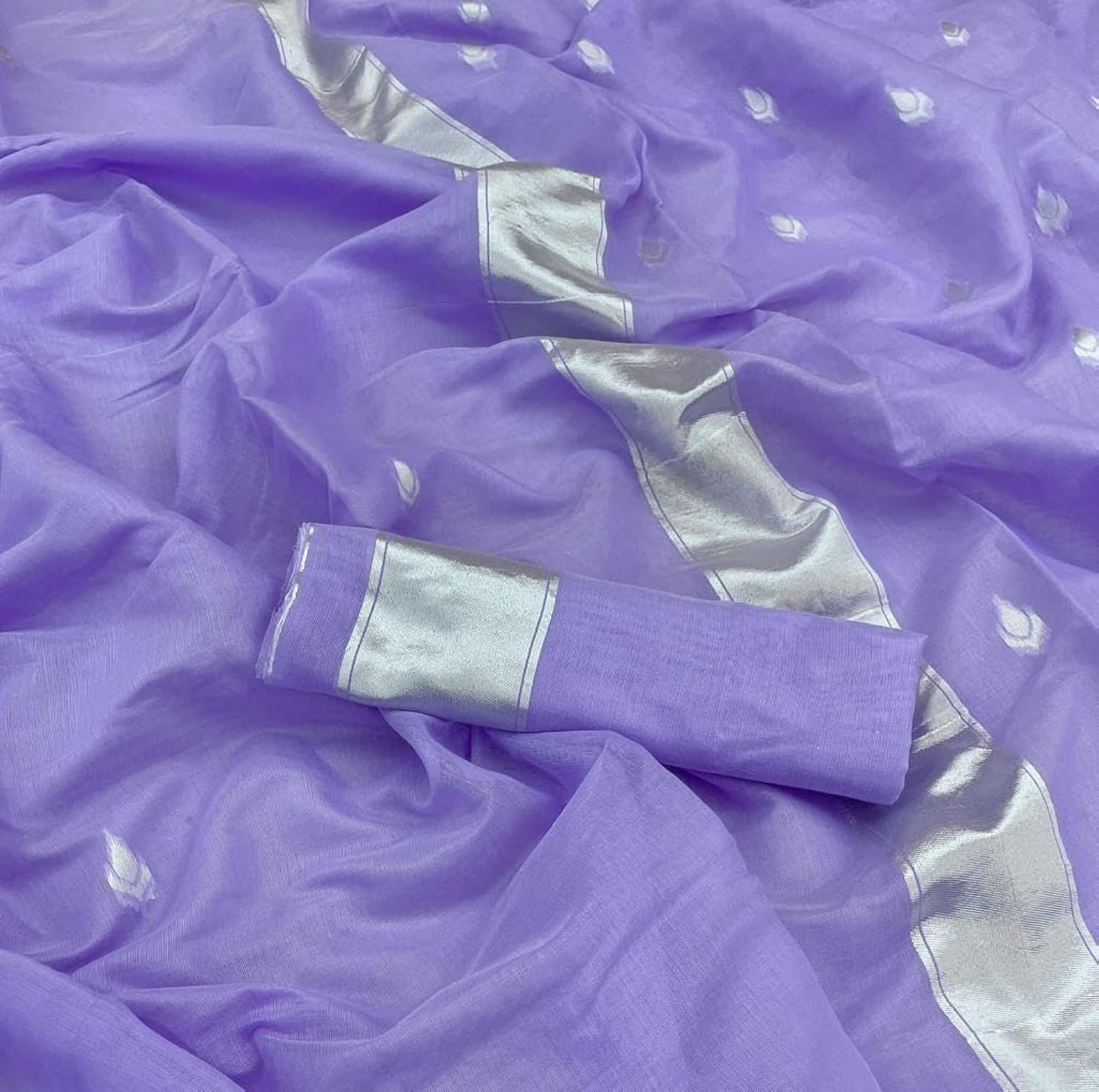 Vamika Weaving Banarasi Jacquard Blue Kanjivaram Saree | Grocsy