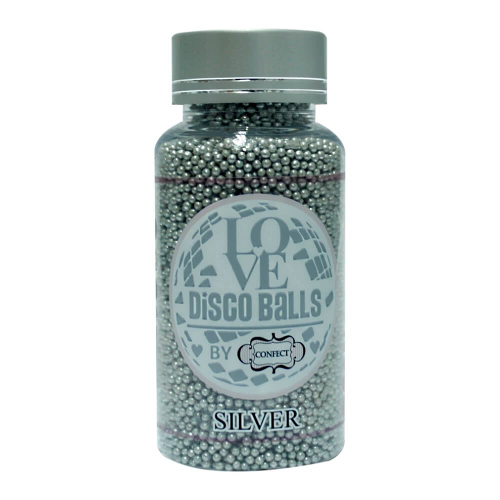 Confect Silver Disco Balls Sprinkles 3 MM | Grocsy