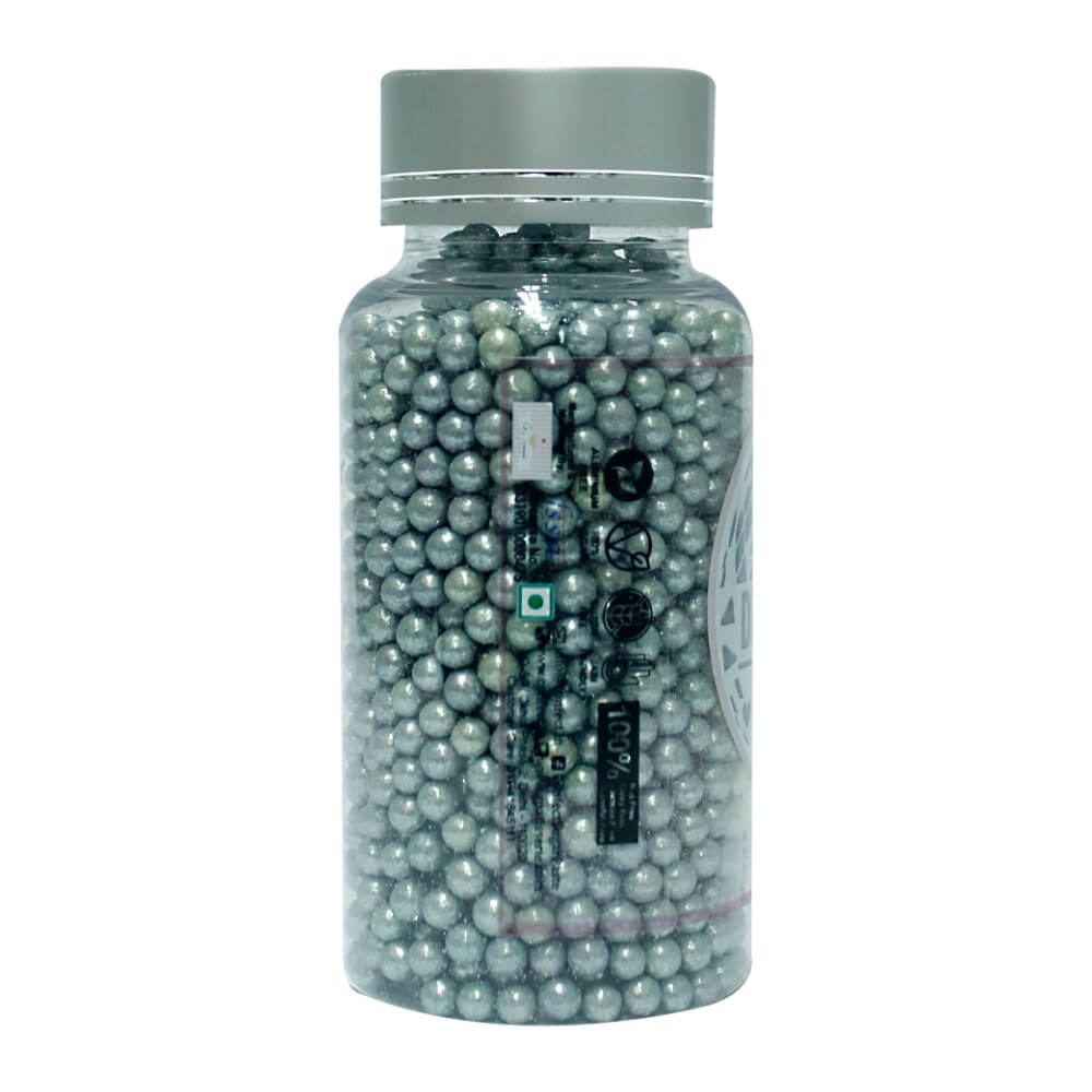 Confect Silver Disco Balls Sprinkles 4 MM | Grocsy