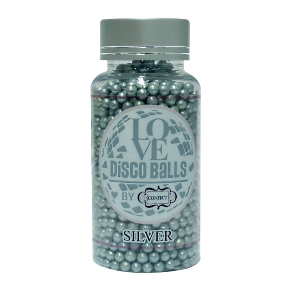Confect Silver Disco Balls Sprinkles 5 MM | Grocsy