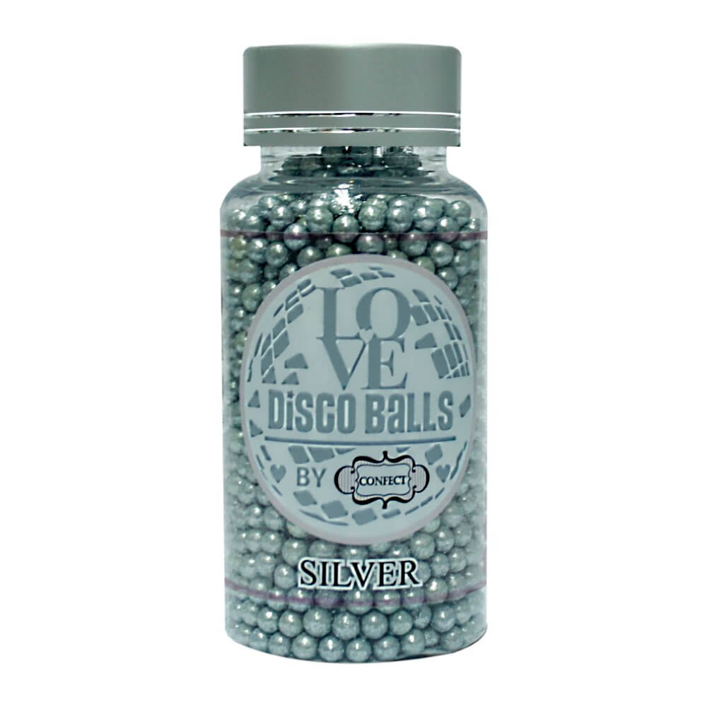 Confect Silver Disco Balls Sprinkles 6 MM | Grocsy