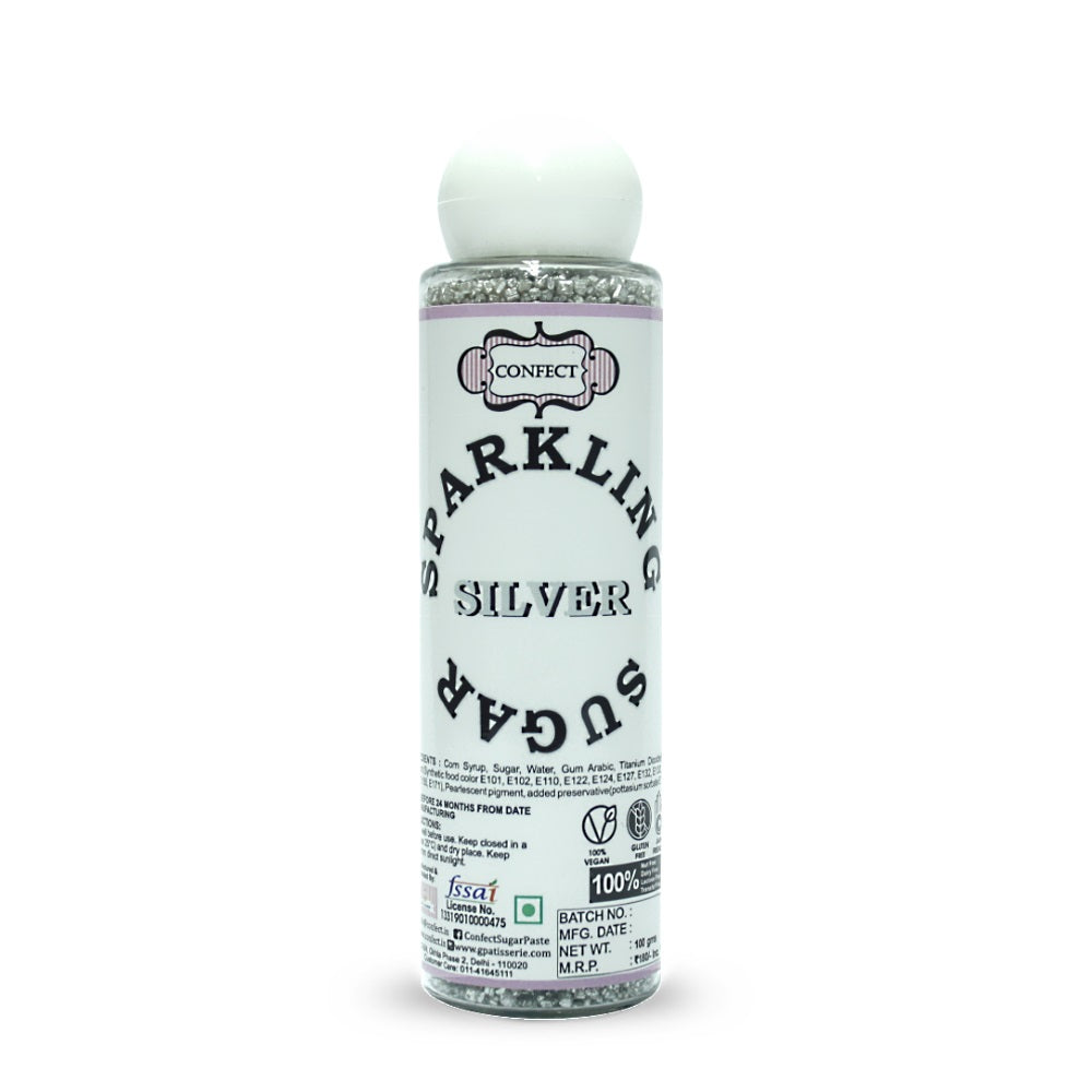 Confect Silver | Sparkling Sugar | Grocsy