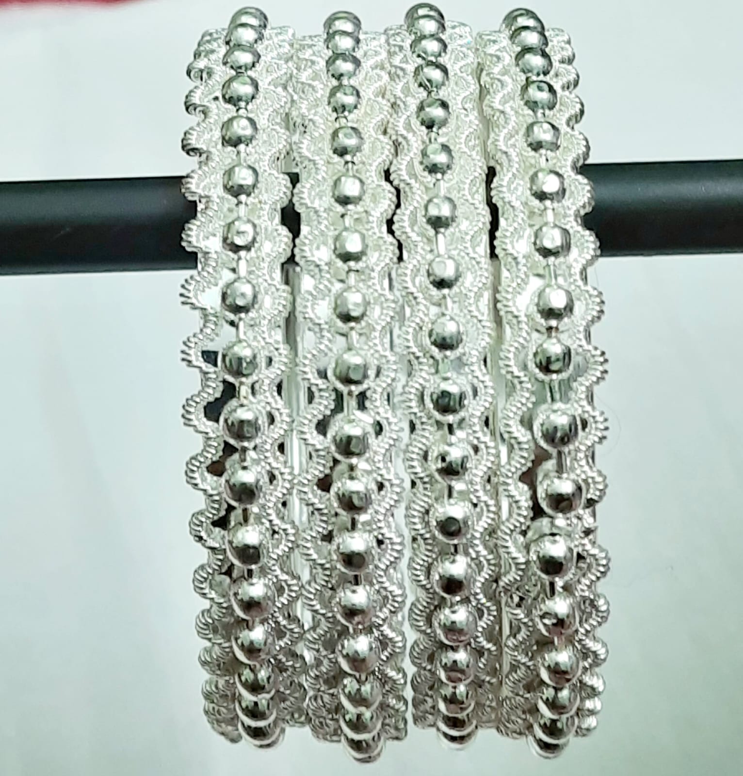 Elite Trading Silver Bangles for Women Traditional & Everyday Wear/Odissi dance acessory | Grocsy