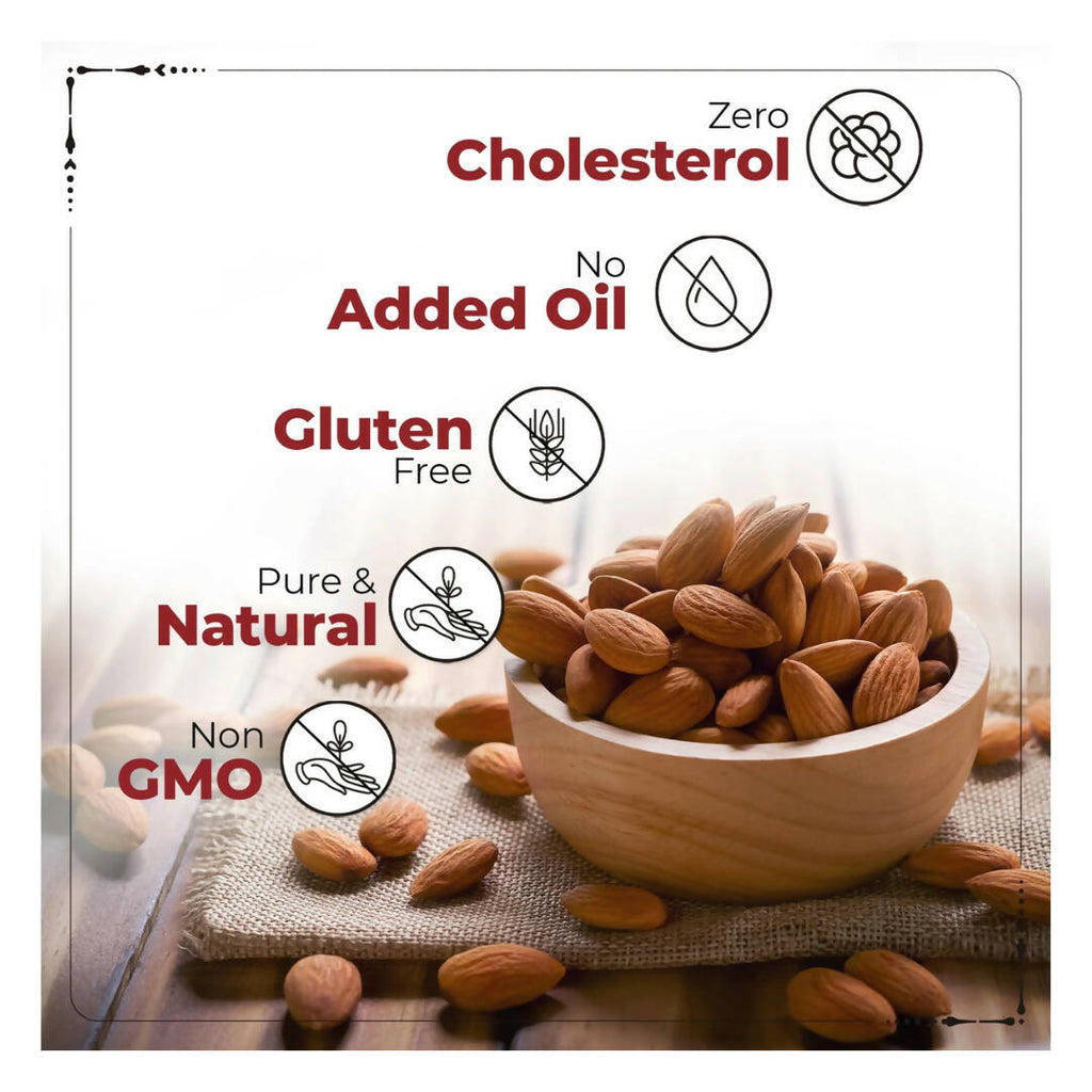 Happilo Roasted & Lightly Salted Premium Californian Almonds | Grocsy