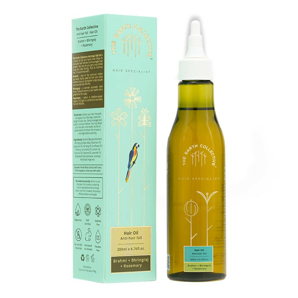 The Earth Collective Anti Hair Fall Hair Oil With Rosemary | Grocsy