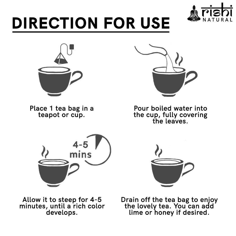 Rishi Natural Anti Grey Hair Herbal Tea | Grocsy