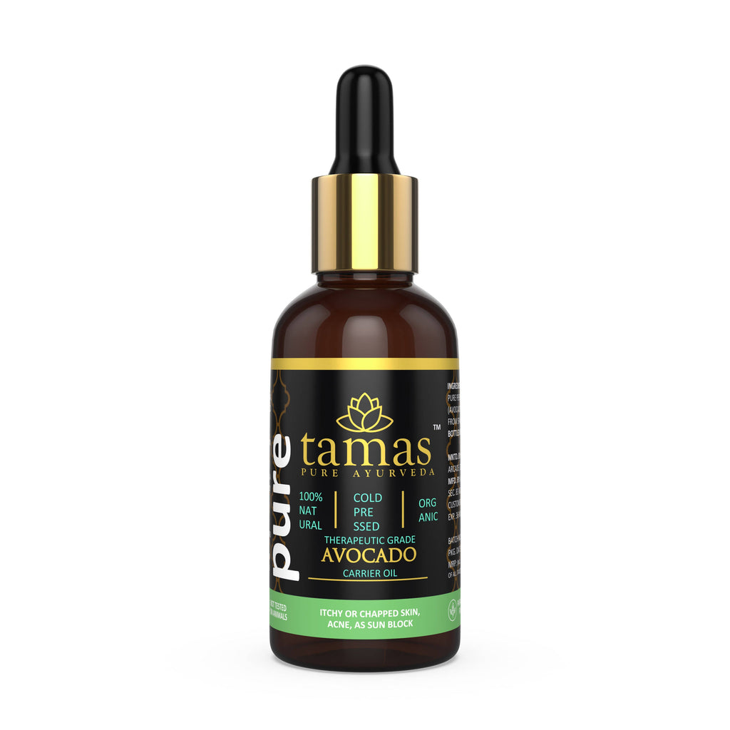 Tamas Pure Ayurveda 100% Organic Avocado Cold Pressed Carrier Oil- USDA Certified Organic- 30ML | Grocsy