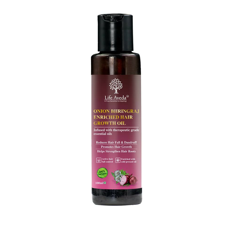 Life Aveda Onion Bhringraj Enriched Hair Growth Oil | Grocsy