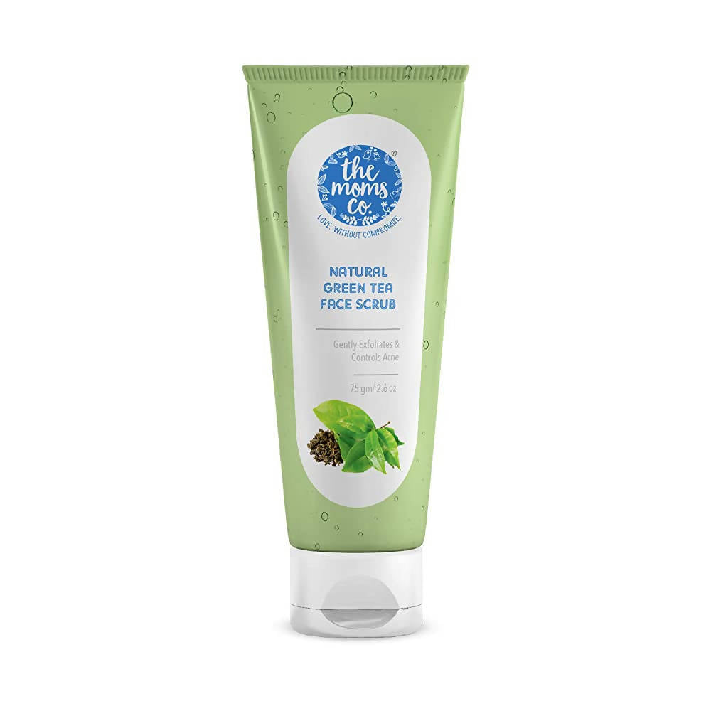 The Moms Co Natural Green Tea Face Scrub | Grocsy
