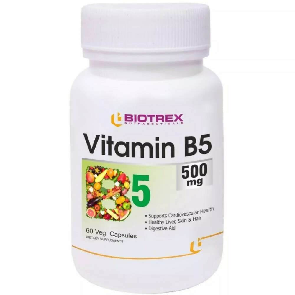 Biotrex Vitamin B5 500Mg Veg Capsules | Grocsy