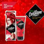Nisha Cosglam Semi Permanent Hair Color 23 Valentine Red | Grocsy