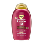 OGX Strength & Length + Keratin Oil Fortifying Anti-Frizz Shampoo | Grocsy