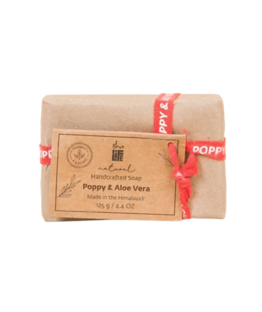 Isha Life Poppy & Aloe Vera Soap | Grocsy