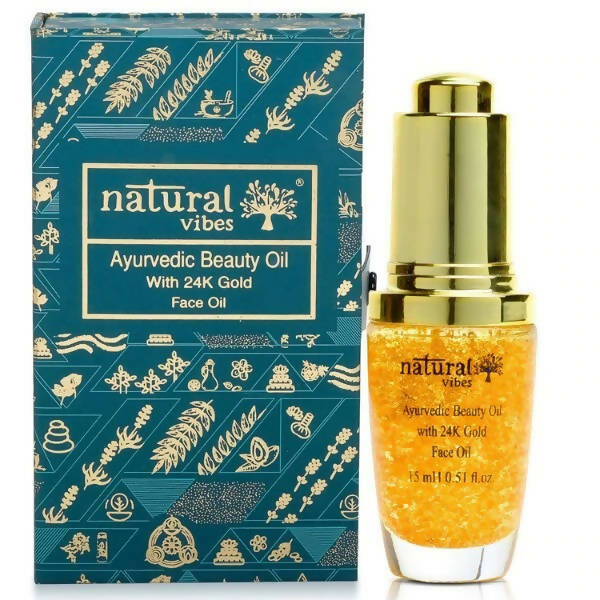 Natural Vibes Ayurvedic Gold Beauty Oil | Grocsy