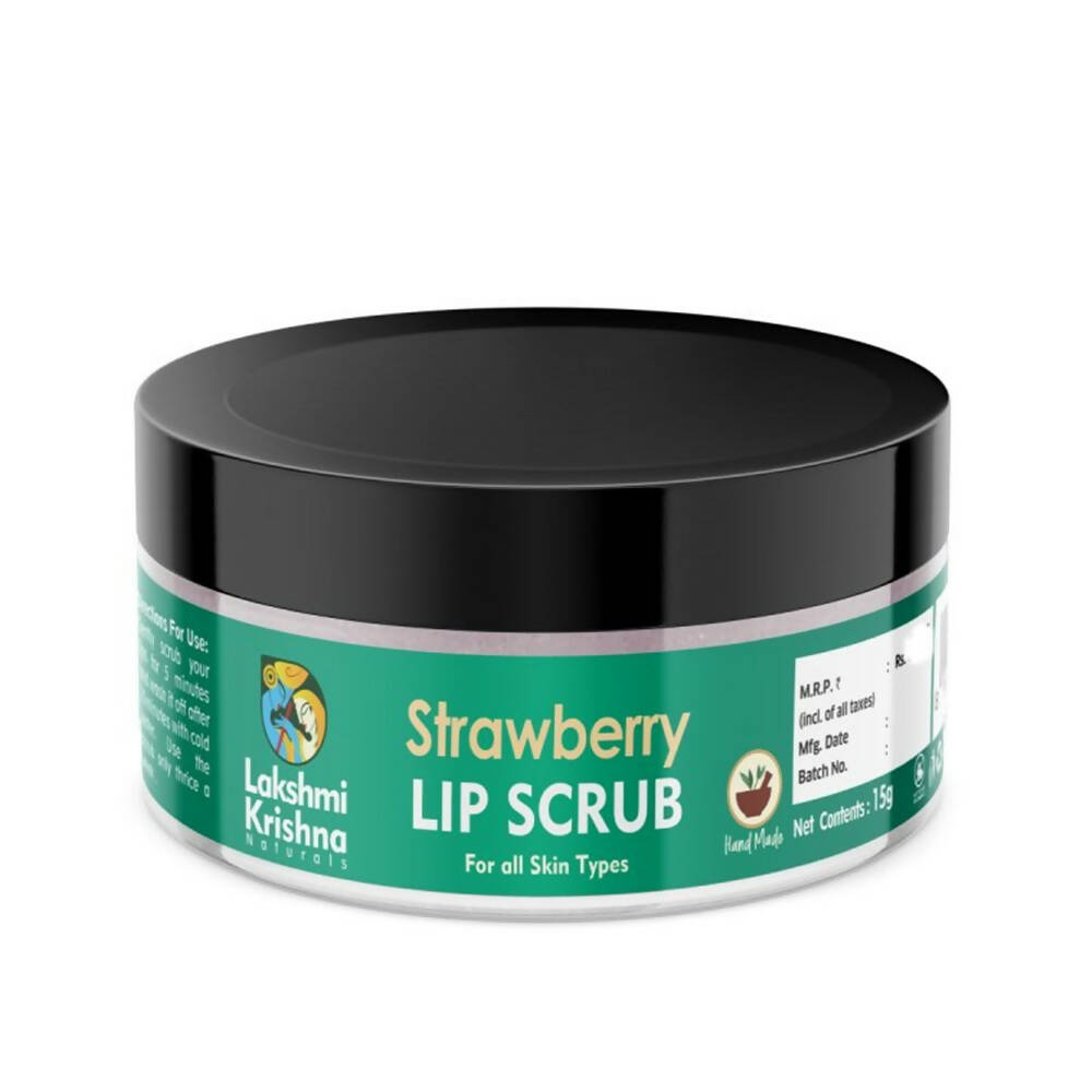 Lakshmi Krishna Naturals Strawberry Lip Scrub | Grocsy