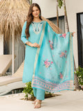 The52 Women's Viscose Embroidery work Straight Kurta with Pant and Dupatta Set | Grocsy