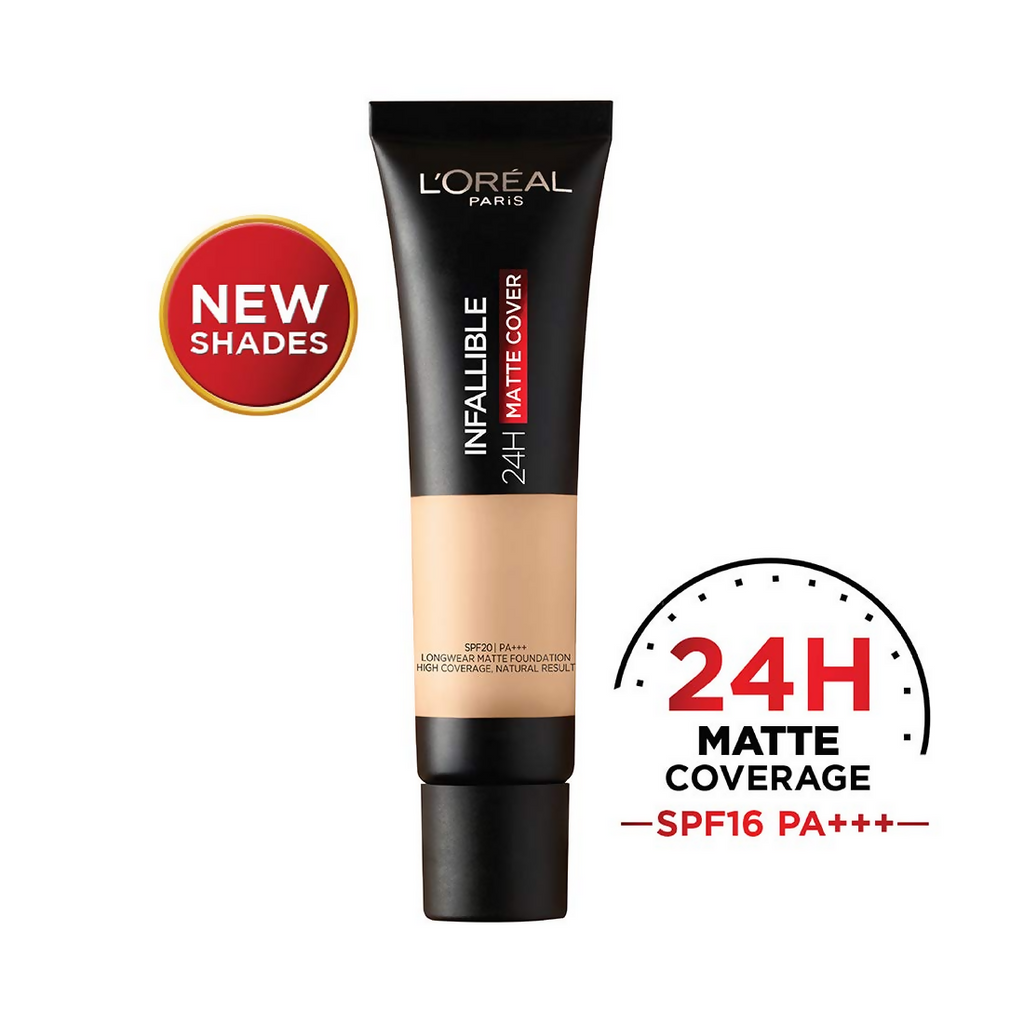 L'Oreal Paris Paris Infallible 24HR Matte Cover Foundation - Natural Rose 125 | Grocsy