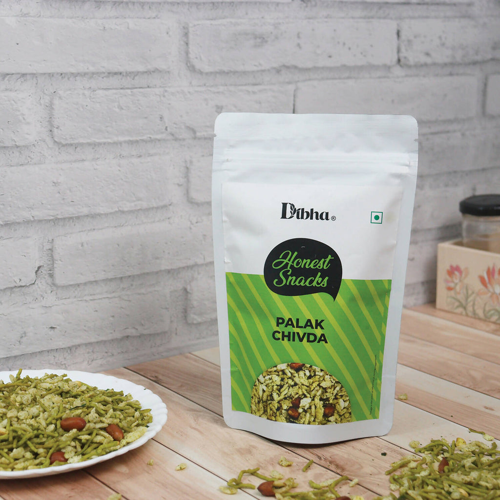 Dibha - Honest Snacking Palak Chivda Snack | Grocsy