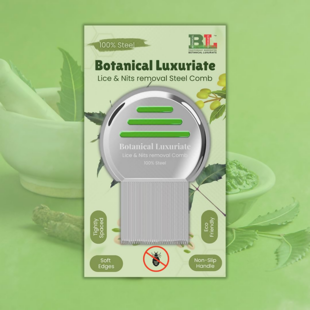 Botanical Luxuriate Lice and Nit's Removal Comb - Multicolour | Grocsy
