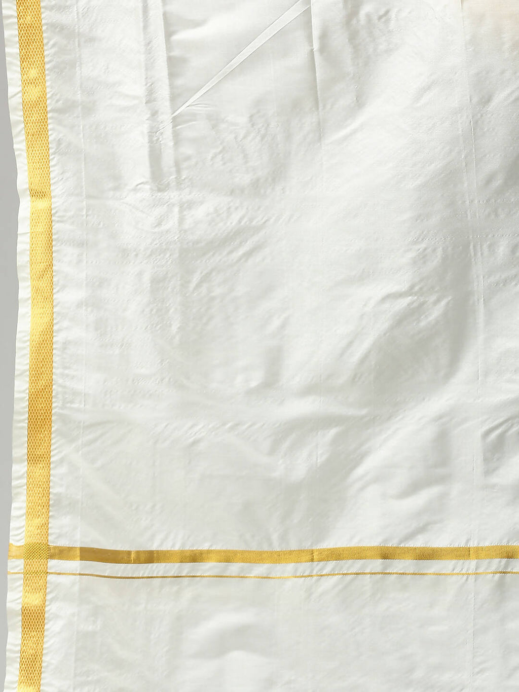 Ramraj Cotton Premium Wedding Cream Readymade Panchakacham,Kurta & Towel Set RP Jari | Grocsy
