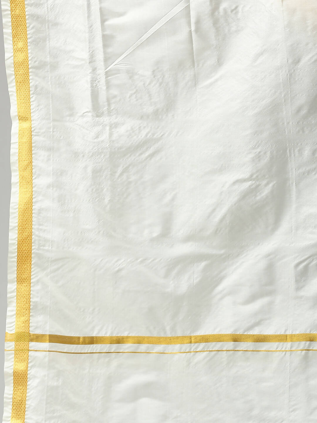 Ramraj Cotton Premium Wedding Cream Readymade Panchakacham,Kurta & Towel Set RP Jari | Grocsy