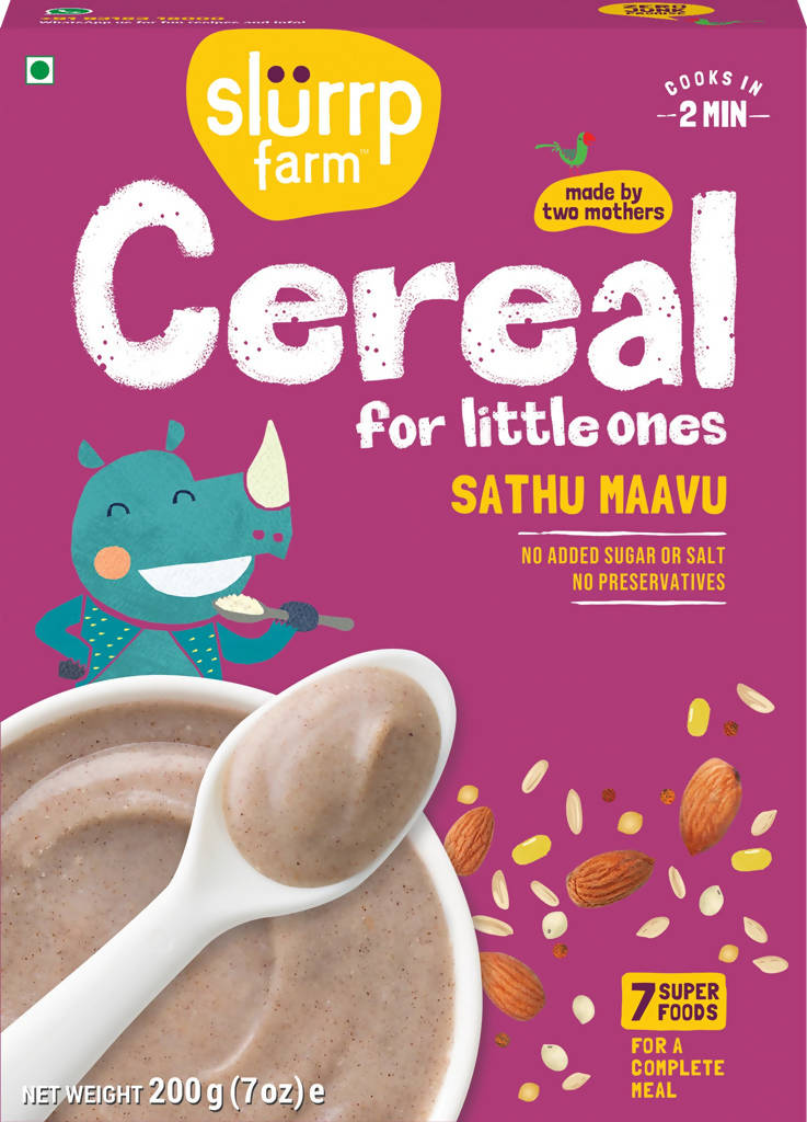 Slurrp Farm Sathu Maavu Cereal For Little Ones | Grocsy